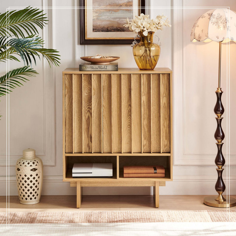 Buffet 31,6 po Mid Century, Natural