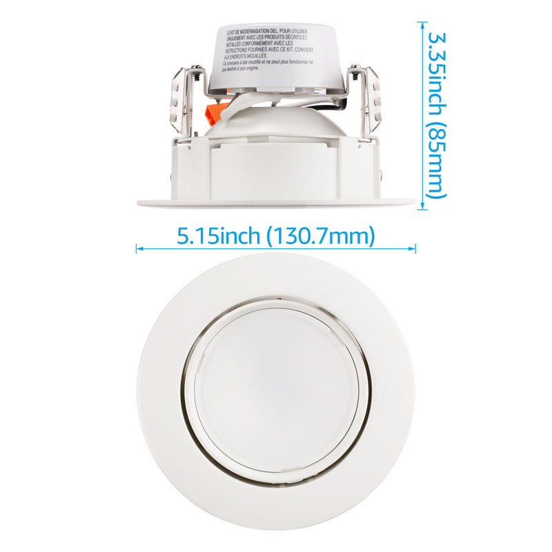 4'' Dimmable LED Retrofit Recessed Lighting Kit
