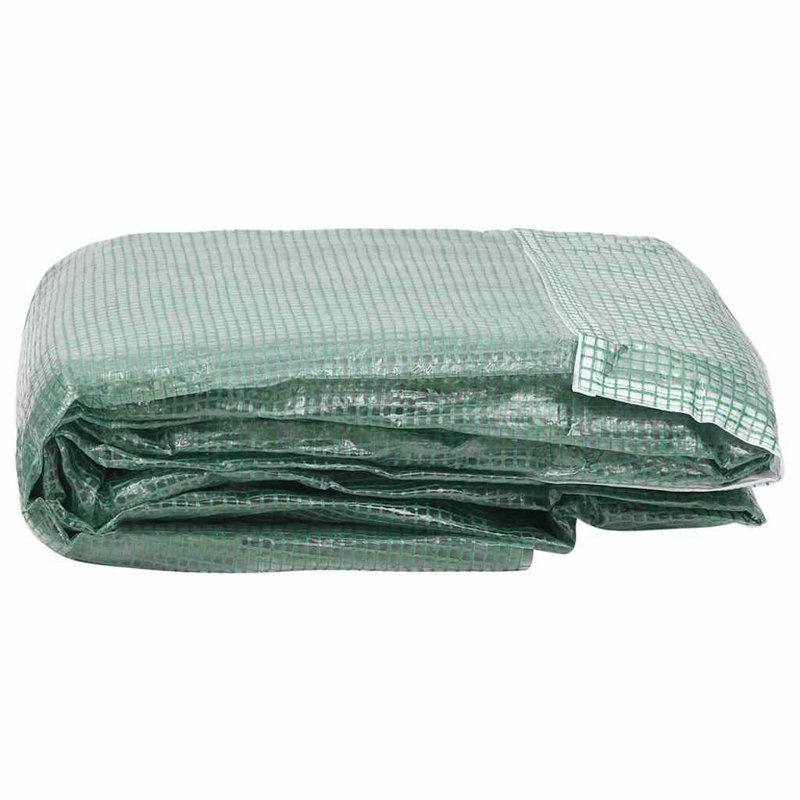 Housse de remplacement pour serre Vidaxl, Vert, 78.7" H x 177.2" W x 118.1" D