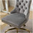 W26.4 inch Wider seat Office Chair,Artificial rabbit hair Home Office Chair with Metal Base,Adjustable Desk Chair Swivel Office Chair,Vanity Chair(Violet)