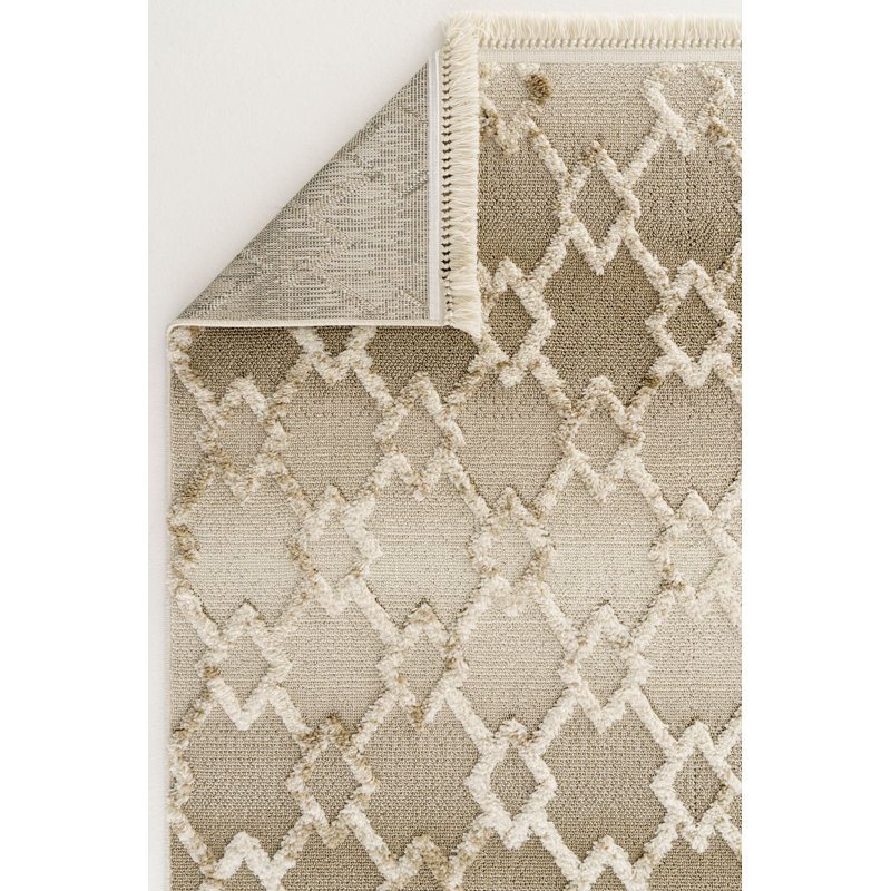 Remas Geometric Indoor / Outdoor Area Rug, Runner 2'7" x 11'5"