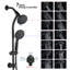 Robinet de baignoire et de douche noir mat-65318754