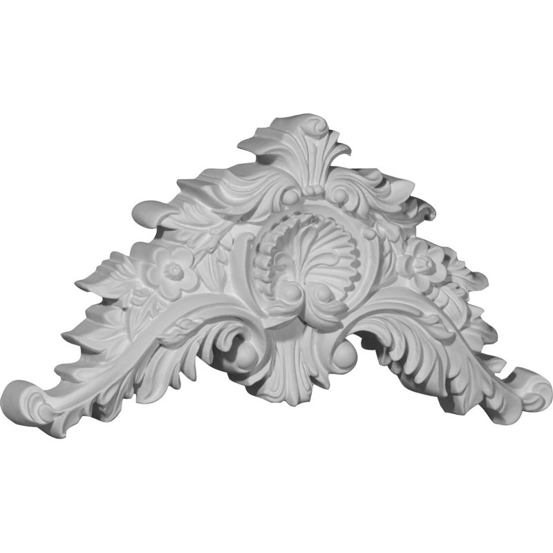 6'' H x 11.5'' W x 1.38'' D Urethane Onlay Scroll