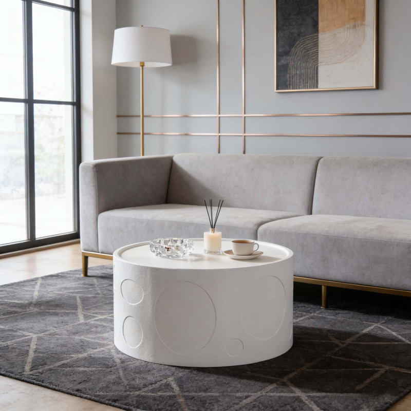 Table d'appoint ronde en bois
