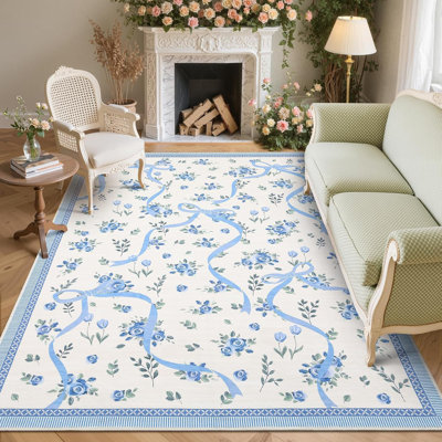 Tapis mauve antidérapant antidérapant pour la cuisine, la chambre à coucher et la chambre de bébé
