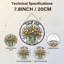 Panneau de vitrail en verre coloré 7,8 po H Tulip-21570226