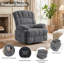 Fauteuil inclinable berçant et pivotant manuel de 39,7 po Breasha-914947692