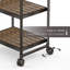6 tablettes de rangement à 6 niveaux: chariot en métal mince avec roulettes | Multi-usage pour la cuisine, la salle de bain, le garage et la buanderie