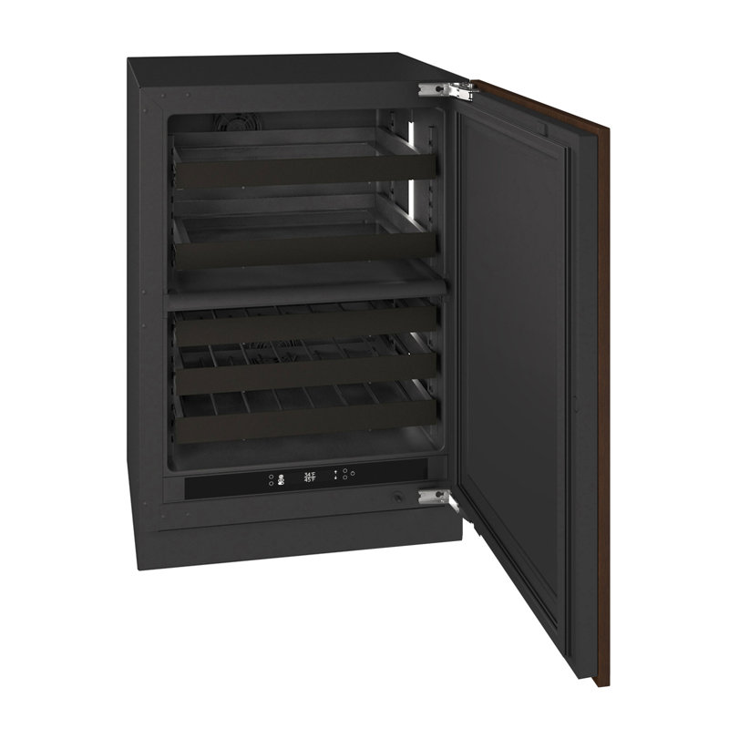 U-Line 24"W. Seamless 4.9 Cu.Ft. Dual-Zone Beverage Center - Panel Ready, Panel Ready Solid Frame