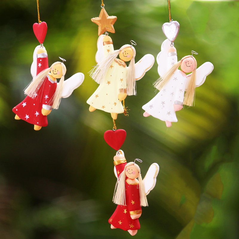 Ornement de figurine suspendue à l’artisanat anges artisan