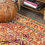 Tapis orange / bleu Dercyn-241034093