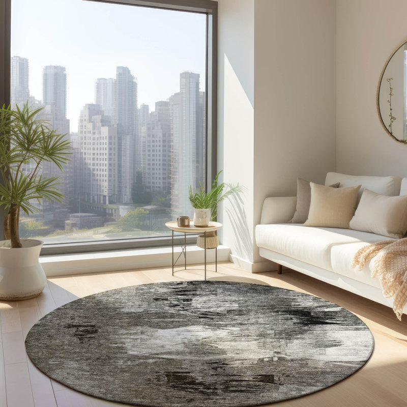 Tapis intérieur / extérieur Ayachi, Rond 8 pi