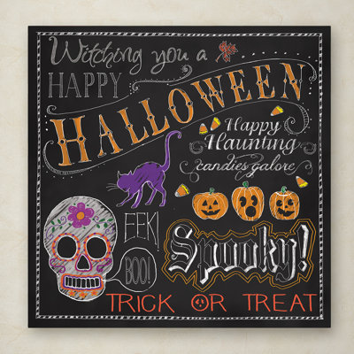 « halloween mix », publicité rétro sur toile tendue