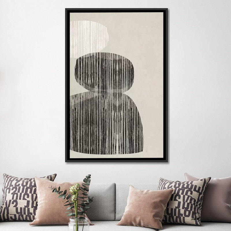 « nested i », impression sur toile, H 26 po x l 18 po x P 1,5 po, Toile encadrée noire, Pas de tapis