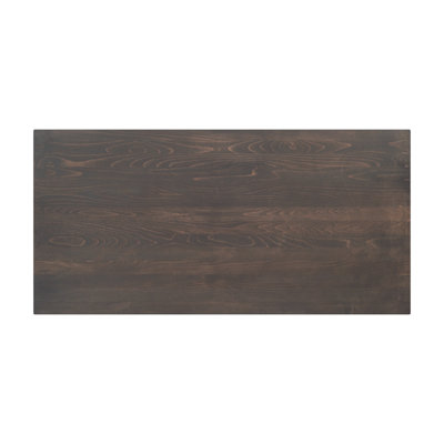 Plateau de table commercial en bois massif avec barres de soutien pour l'intérieur