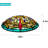 Bourbana 3-Light 16" Tiffany flush mount ceiling light-621622308