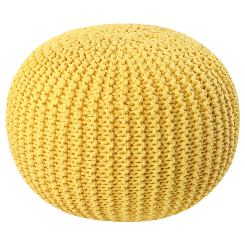 Repose-pieds rond 15,74 po, 100 % jaune