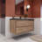 Vickye 47.24 " W Single Vanity Bathroom Vanity With Plastic Top-1383957806
