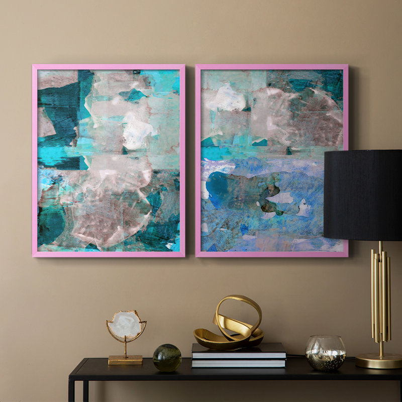Impasto III - reproduction encadrée de qualité supérieure - prête à être accrochée - aucun clou requis - aucun clou requis