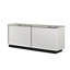 Console avec plateau en faux marbre blanc