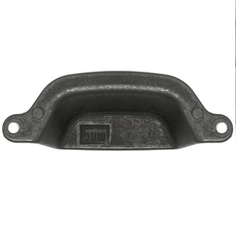 Riverstone Cup / Bin Pull, 3", Oil Rubbed Bronze