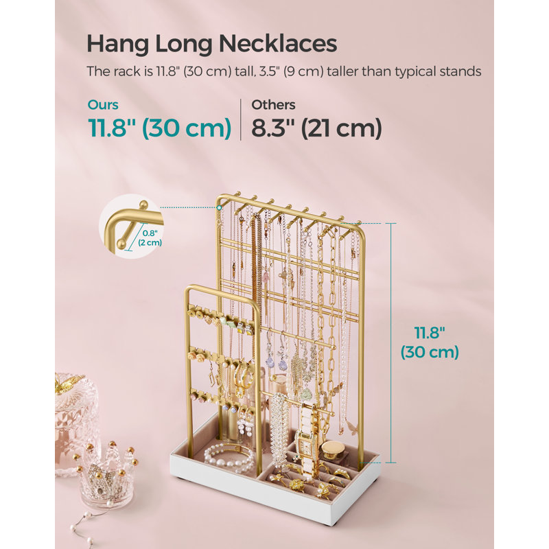 Tahtyana Steel Jewelry Stand +, Gold