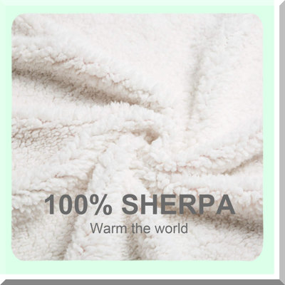 UltraSoft Buffalo Plaid Sherpa Fleece Throw - Cozy, Warm, Lightweight Blanket for Couch, Sofa, or Bed - 50" x 60""
