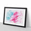 Pink Carnation on Blue - Picture Frame Painting Print-56734345-56734347