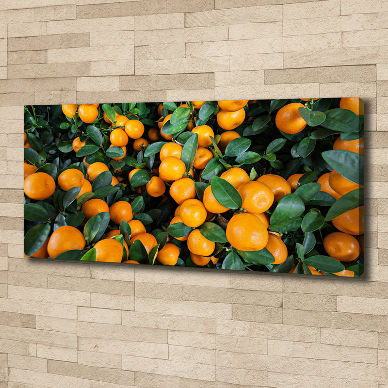 Tangerines - No Frame Print, Canvas, 50cm H x 125cm W x 2cm D