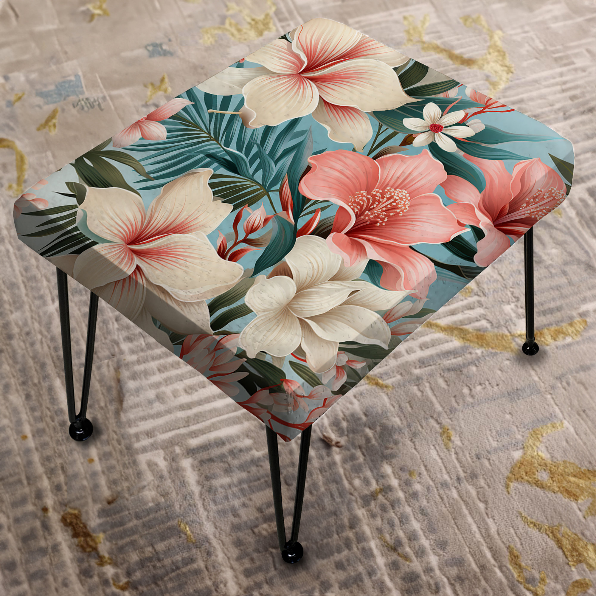 Tropical Patterns. Rectangular Design Art Oceanic Whispers Tropical Pattern - Tropical Rectangle ...