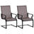 2 PCS Patio Chairs C-Spring Motion Chairs with Quick-drying & Breathable Fabric-1674496736