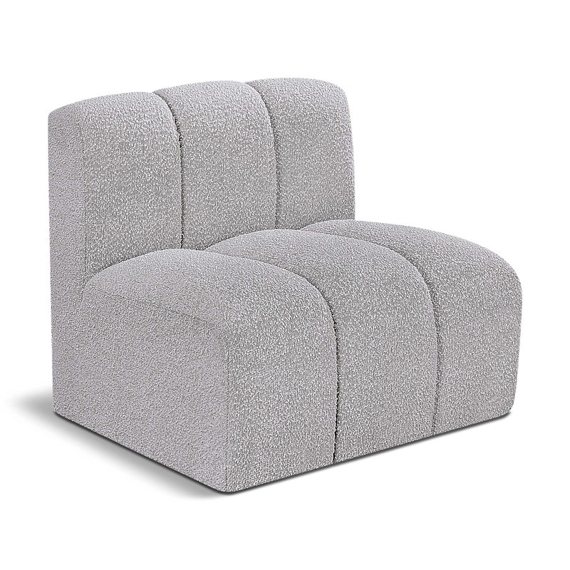 Chaise d'appoint rembourrée Issei, gris