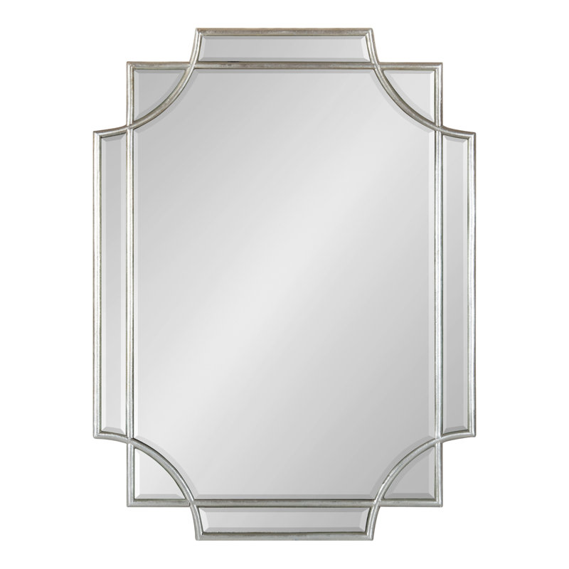 Ocilla Flat Mirror, Silver, 24" x 18"
