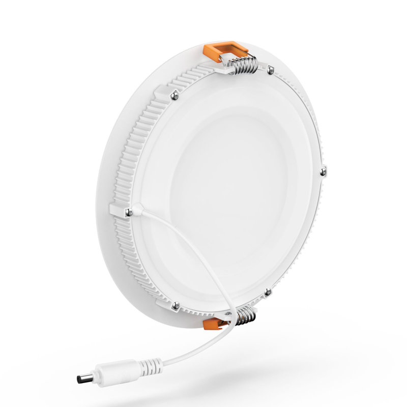 Luminaire encastré rond 6 "à DEL 12W à intensité variable avec boîte de jonction, 120V, sélectionnable