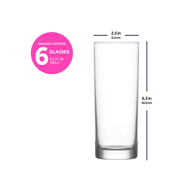 Grands verres à cocktail Collins, 12,25 oz