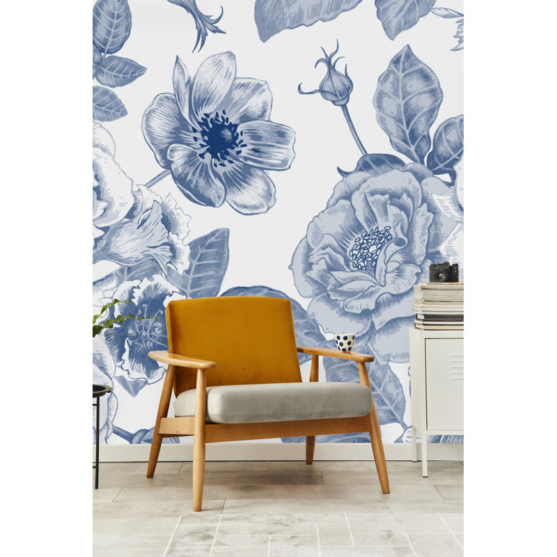 Murale fleurs, L 125 po x L 125 po