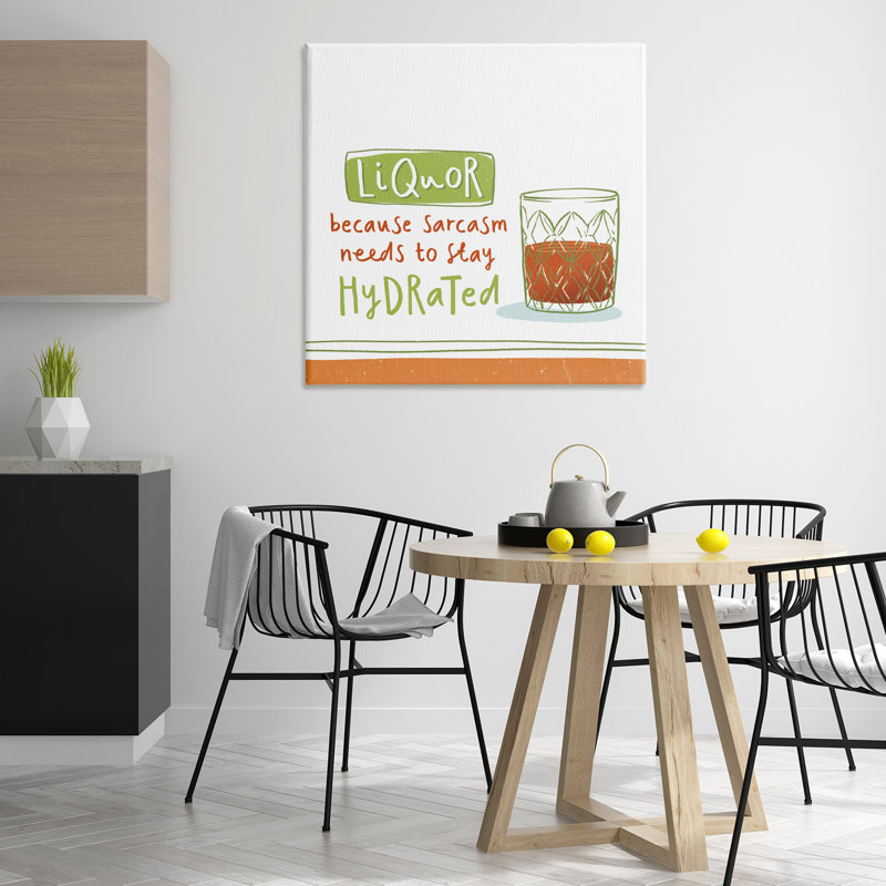Drôle de liqueur, art mural sur toile par Courtney Morgenstern, H 36 po x l 36 po
