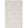 Rodgers Hand Woven Flat Weave Wool/Cotton Geometric Rug in Ivory/Gray