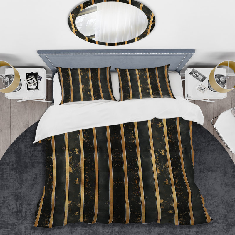 Ensemble de housse de couette Glamour Pinstripe II - Glam, Housse de couette très grand + 2 taies décorativ
