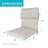 O'fiddlestix Outdoor 3 " Dining Chair Seat / Back Cushion