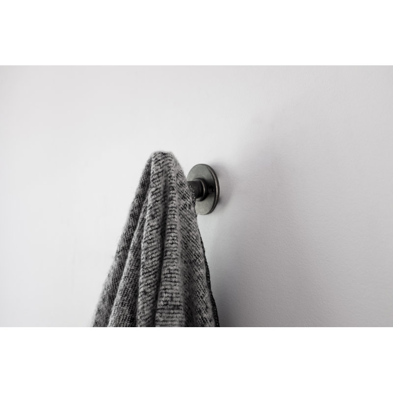Pipeline Wall Hook, Black Nickle Vibed