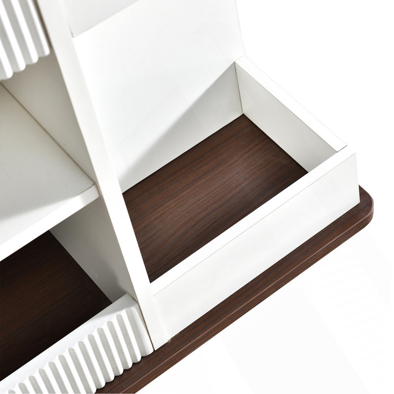 Table de bout réglable avec roulettes, table d'appoint moderne multifonctionnelle avec plateau relevable, plateau tournant à 360 ° et espace de rangement pour le salon, petit espace
