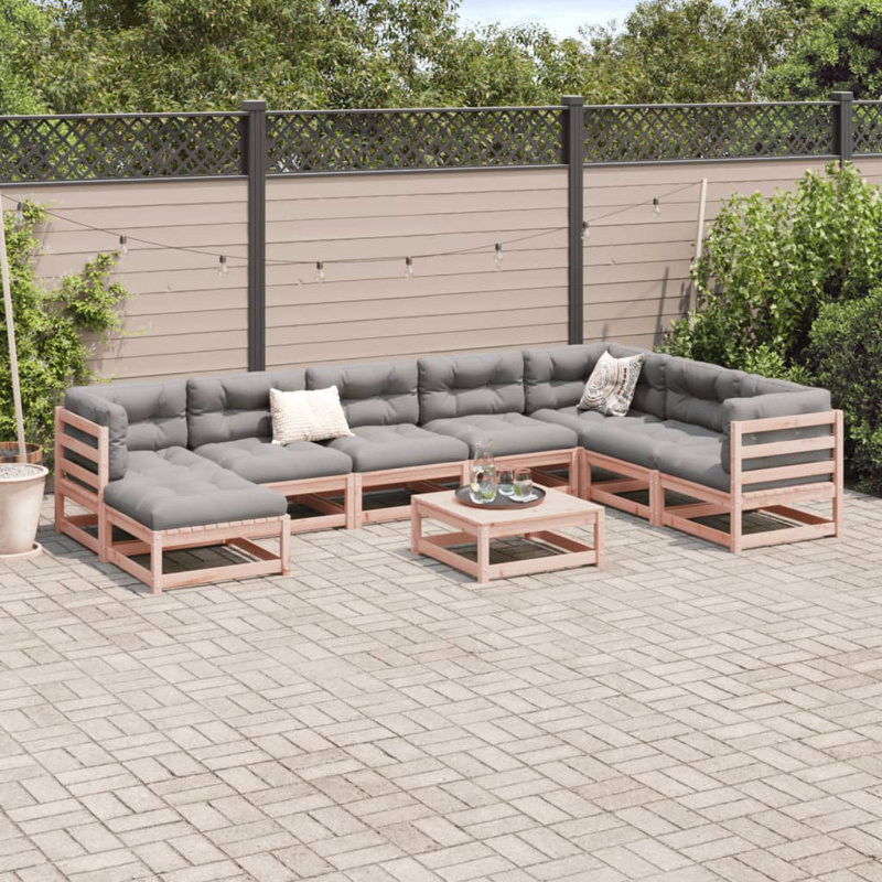 Pennard 70cm Wide U-Shaped Patio Sofa, Natural Douglas