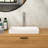 White, 19"X12", , Sink For Bathroom, Ceramic, Countertop Vessel Design, , Easy To Clean, Standard Drain Opening Ceramic Bathroom Sink, Extended Basin, Functional Dirt, Wipe Clean