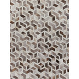 Natural Hide Cowhide Geometric Area Rug