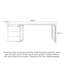 Bureau d'ordinateur italien avec cabinet d'appoint-441342321