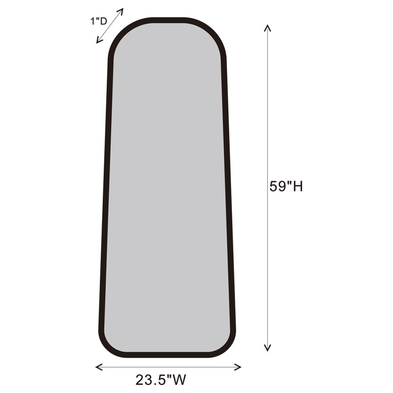 Miroir de plancher Erec, H 59 po x l 23,50 po