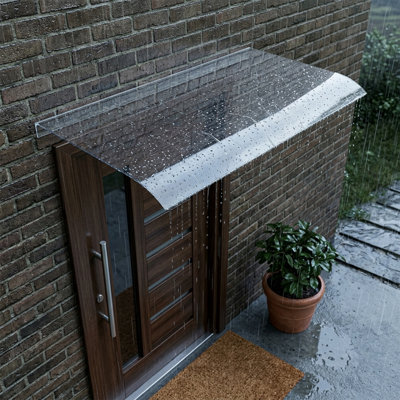 Slope Window Awning in Clear