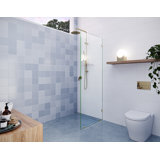 Vela 25.5 in. x 78 in. Fully Frameless Single Fixed Shower Panel
