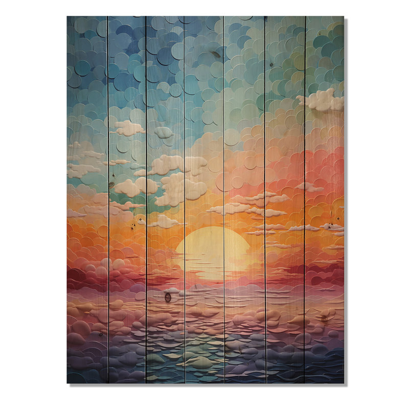 «Colorful Colorful Photo Harmony Of I» sur bois, H 40 po x l 30 po x P 0,78 po